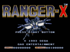 Ranger X Title Screen